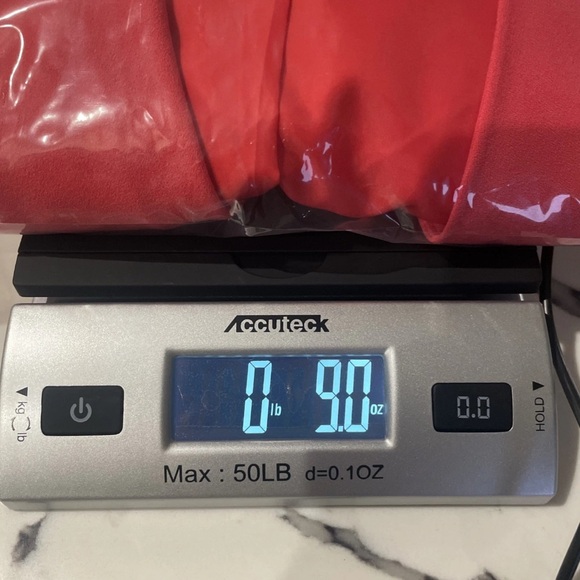 H&M Woman Size 4 Blazer Coral Work Business Moto Zipper Pockets Office Edgy - Picture 9 of 9